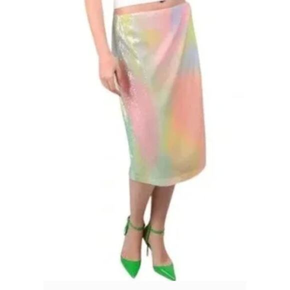 Stine Goya Arwen 1700 Sequins Firework Pastels Wrap Skirt SG4801 Sz M - Picture 1 of 10